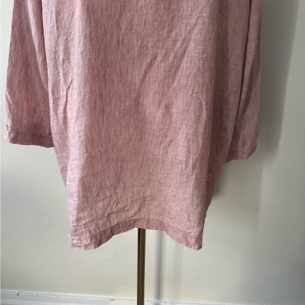 Sigrid Olsen Mauve Linen Tunic Top - Size 1X - Picture 10 of 14